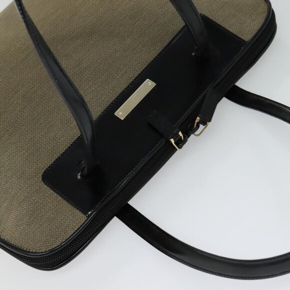 GUCCI Tote Bag Canvas Leather Gray Black Silver 002 1122 Auth bs23009 - Picture 6 of 15